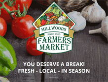 Tablet Screenshot of millwoodsfarmersmarket.com